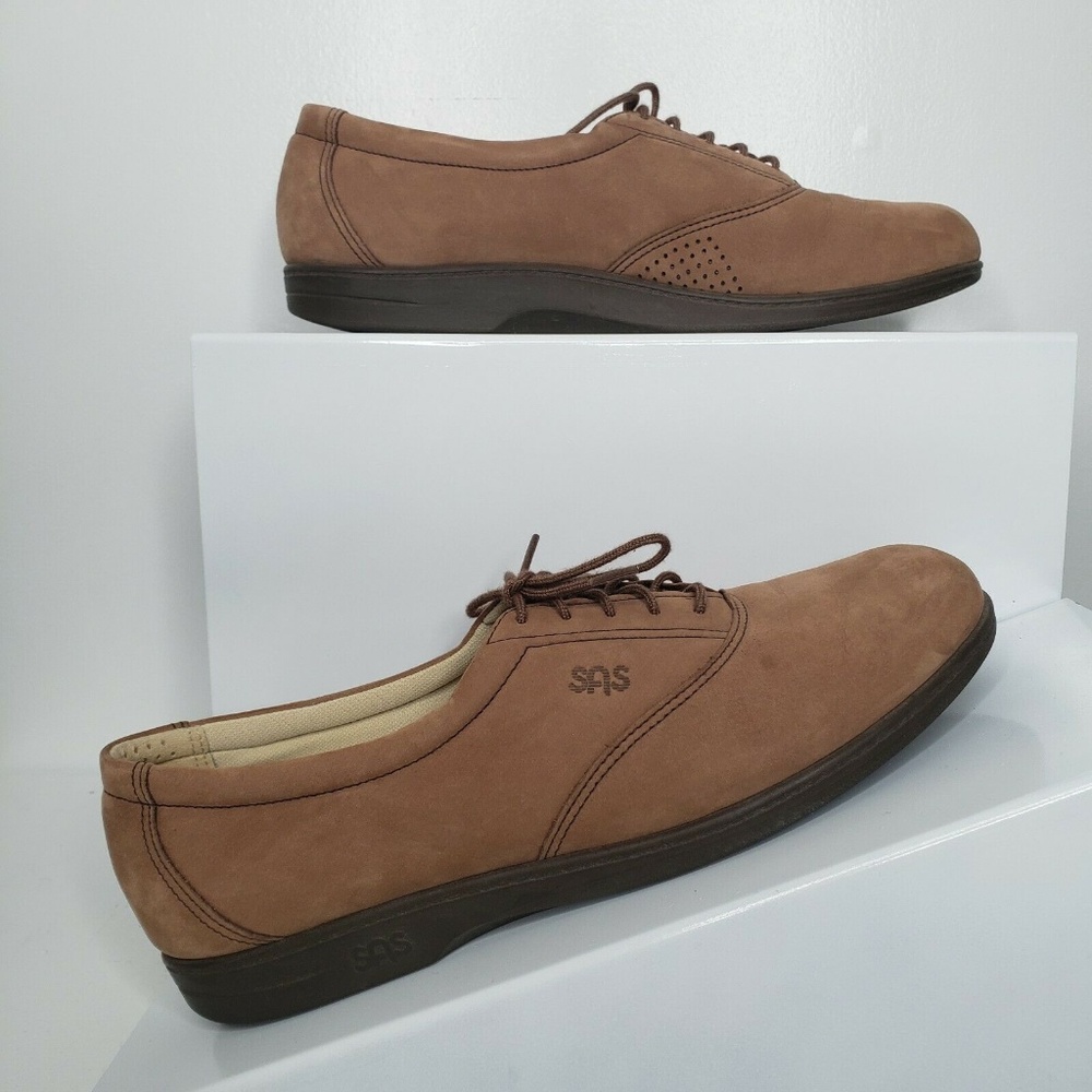 SAS Walk Easy Light Brown Shoes Womens 9.5 S Suede